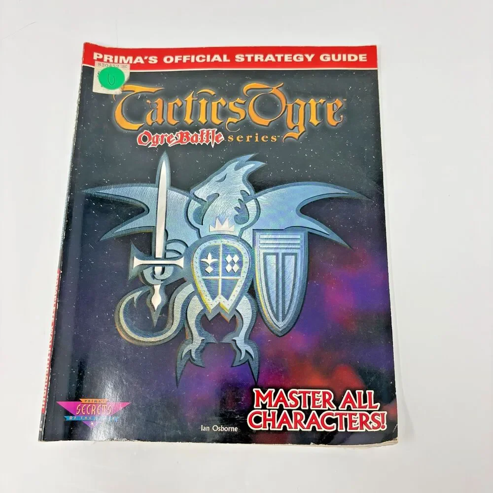 Tactics Ogre Prima Official Strategy Guide Sony PlayStation PS1 1998 Ian Osborn